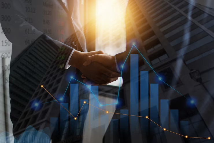 Handshake and financial growth